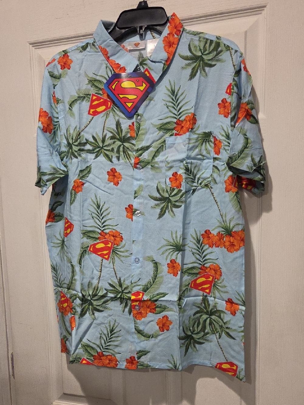 SUPERMAN BUTTON UP SHIRT